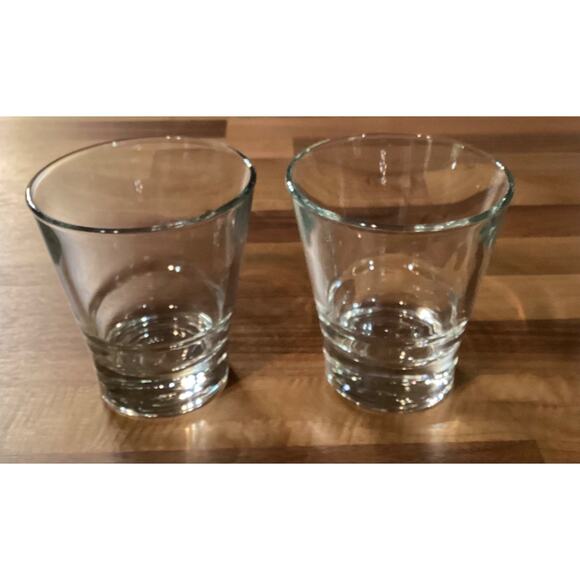 Libbey Duratuff 8 Ounce Whiskey Rock Glasses 3.75" Set of 2 - Picture 1 of 9